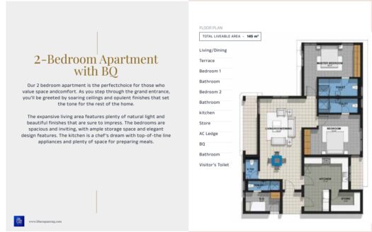 Exquisitely designed 1BR Apartment at Ganzania Estate, Lekki 96Mill